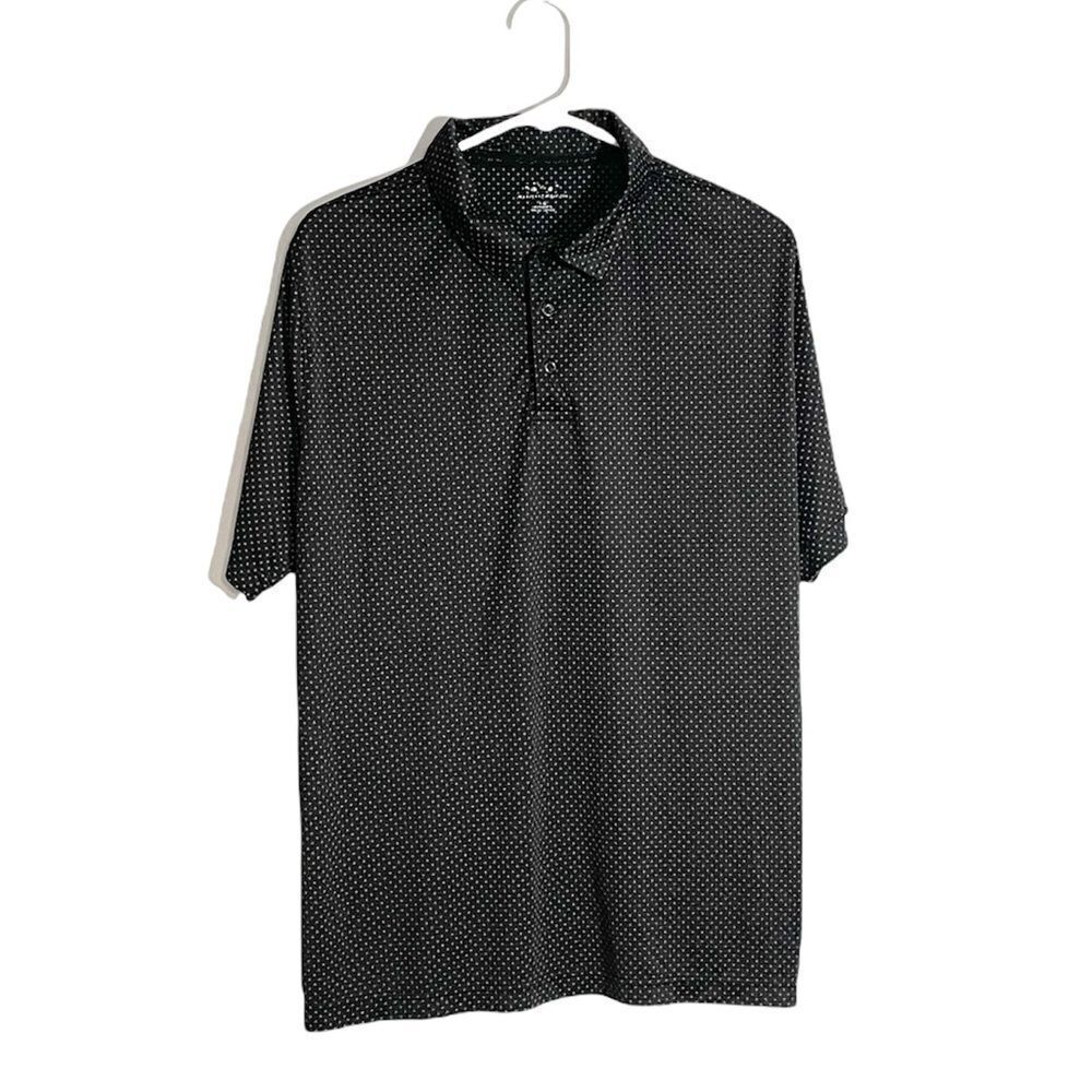 π’Snake Eyes Black Polo Grey Crosses Sz L